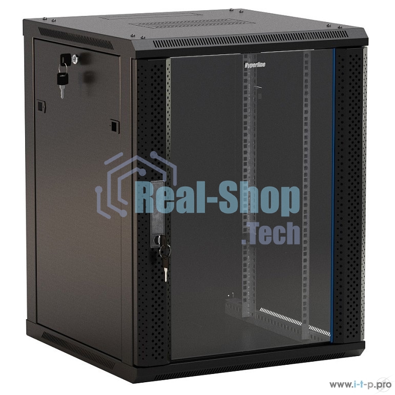 Монтажный шкаф Hyperline TWB-0945-GP-RAL9004 Шкаф настенный 19-дюймовый (19