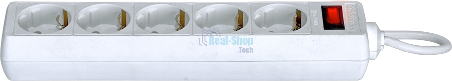 Сетевой фильтр Defender ES, 5.0 м, 5 розеток белый