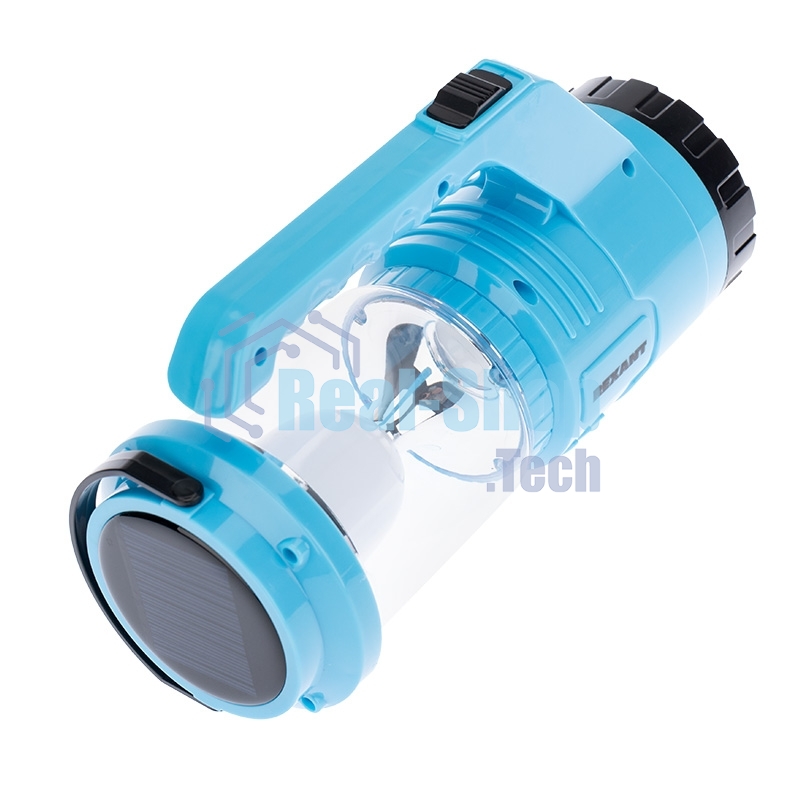 Фонарь Rexant туристический/поисковый/кемпинговый с Powerbank, аккумулятор, головной + боковой свет, солнечная батарея. Индикатор зарядки