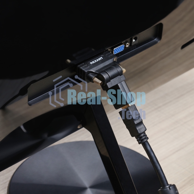 Переходник штекер DVI-D - гнездо HDMI, поворотный Rexant