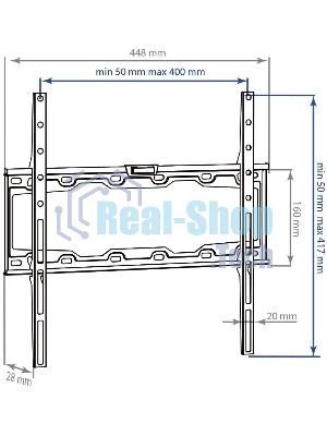 Кронштейн для LED/LCD телевизоров Kromax ELEMENT-3 черный
