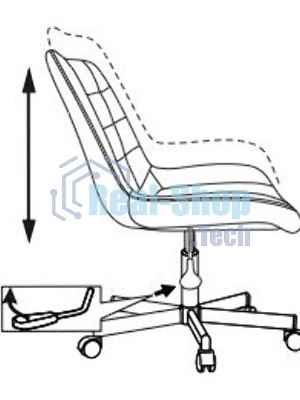 Кресло компьютерное Бюрократ CH-350M/BLACK без подлокотников, черный, искусст.кожа/ткань, крестовина хром