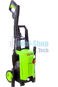 Мойка высокого давления RedVerg RD-HPW1500 220В/50Гц; 1500Вт; 125 бар; расход воды-306л/ч; темпер. воды на вх.-до 60 град; шланг-5м; пласт. пистолет и удлинит. насадка; емкость для моющего средства; вес-5,9кг