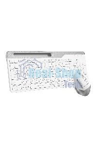 Комплект клавиатура + мышь A4Tech Fstyler FB2535C клав:белый/серый мышь:белый/серый USB беспроводная Bluetooth/Радио slim