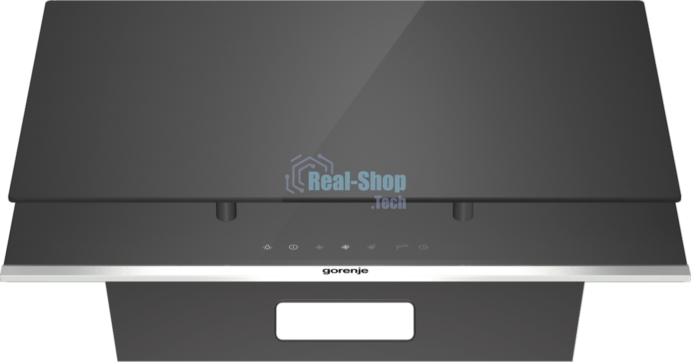 Вытяжка наклонная Gorenje WHI649X21P черный/серебристый, 60 см, 740 куб. м/ч, 67 дБ