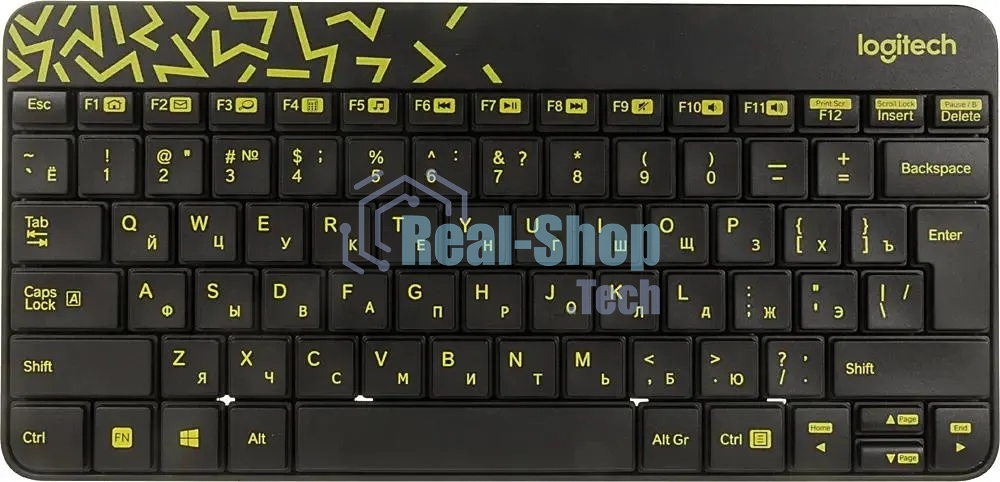 Комплект клавиатура + мышь Logitech Wireless Desktop MK240 Nano черный Retail Combo