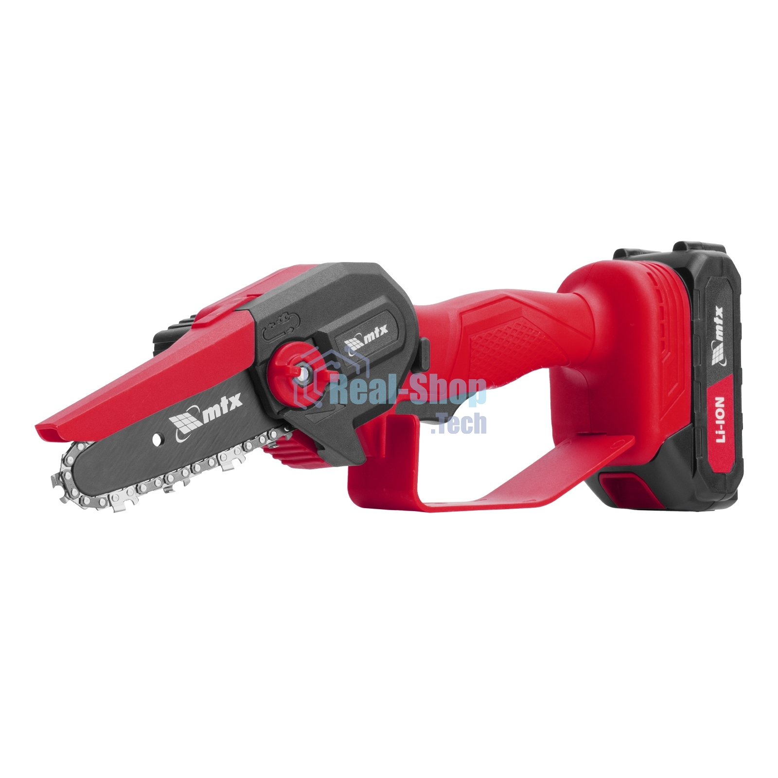 Цепная мини-пила аккумуляторная MTX MCS-100, шина 100 мм, Li-Ion, 20 В