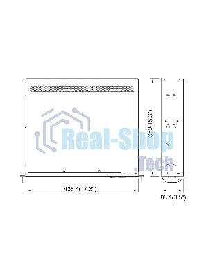 Серверный корпус Ablecom 2U chassis; ATX, Micro-ATX, Mini-ITX MBs; 2 x 3.5''hs + 2 x 3.5'' internal + 1 x 2.5'' internal; flex ATX 500W; no rails