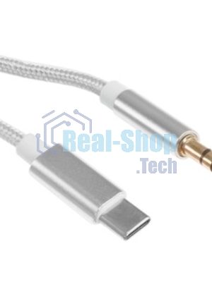 Кабель-переходник USB Cablexpert CCAB-CM35M-1M-W, Type-C/Jack3.5, Mobile, 1м, белый, коробка