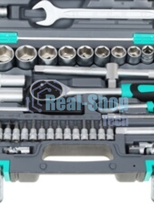 Набор инструментов Stels 14105, 1/2'' 1/4'' CrV пластиковый кейс  82 предм.
