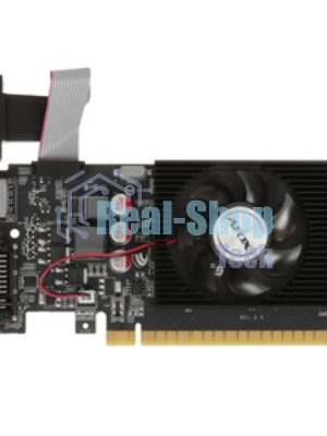 Видеокарта AFOX GT610 1Gb LP DDR3 64BIT DVI HDMI VGA SINGLE FAN RTL