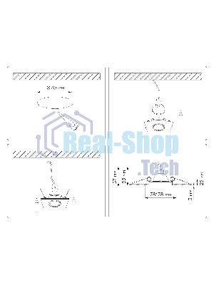 Встраиваемый точечный светильник Ambrella light TN102818 BK черный GU5.3 78*78*28