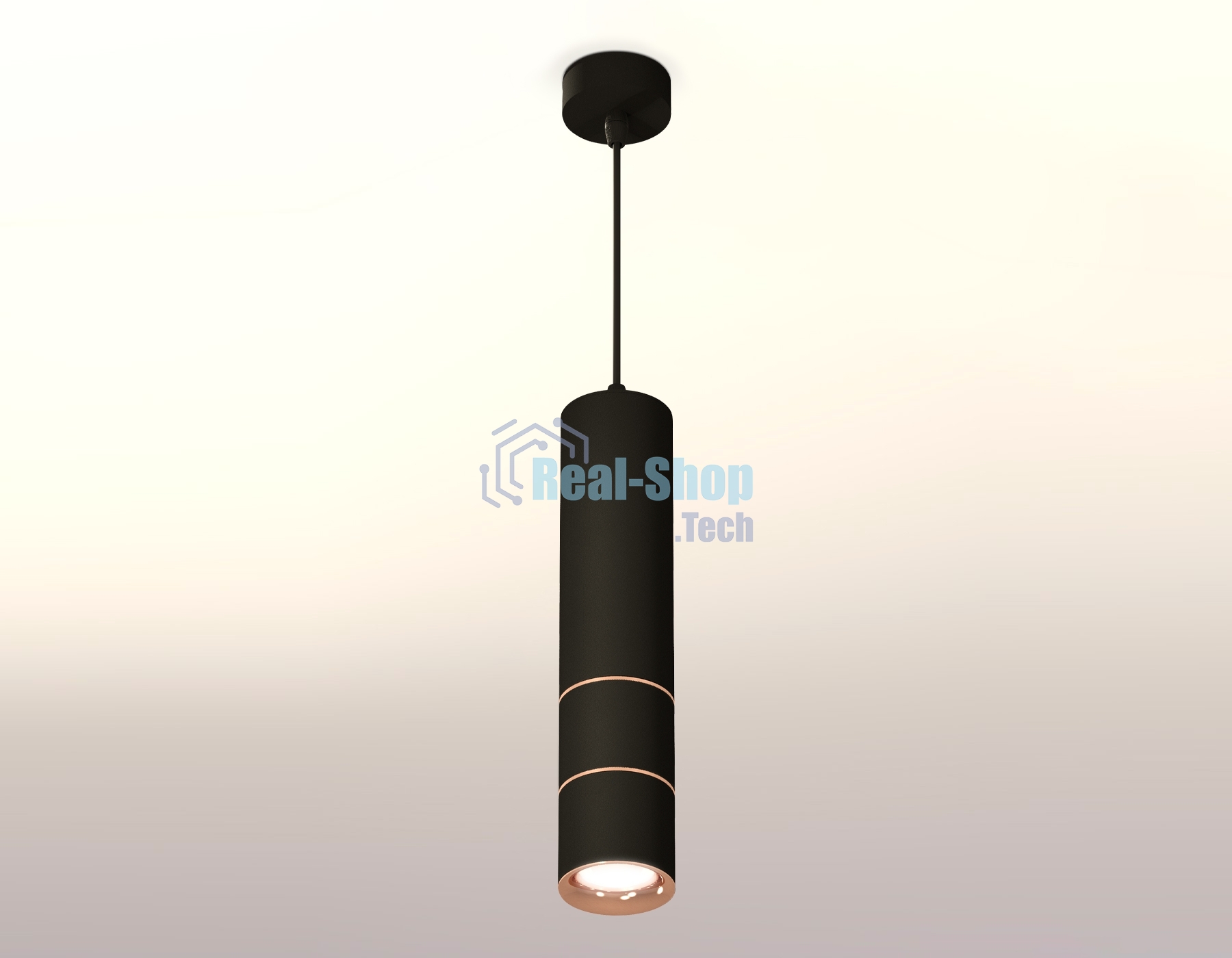 Светильник Ambrella Light XP7402085 SBK/PPG черный песок/золото розовое полированное MR16 GU5.3