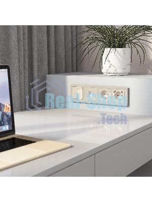 Розетка Ethernet RJ-45 (айвори акрил)