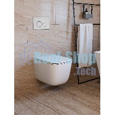 Инсталляция с унитазом комплект BAU IDEAL 6 в 1: унитаз подвесной безободковый торнадо Bau Dream 51х35, быстросъемное сиденье микролифт, кнопка смыва BAU Wheelбрашированная