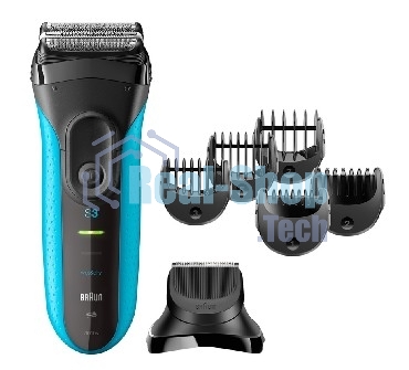 Электробритва сетчатая Braun 3010BT синий/черный