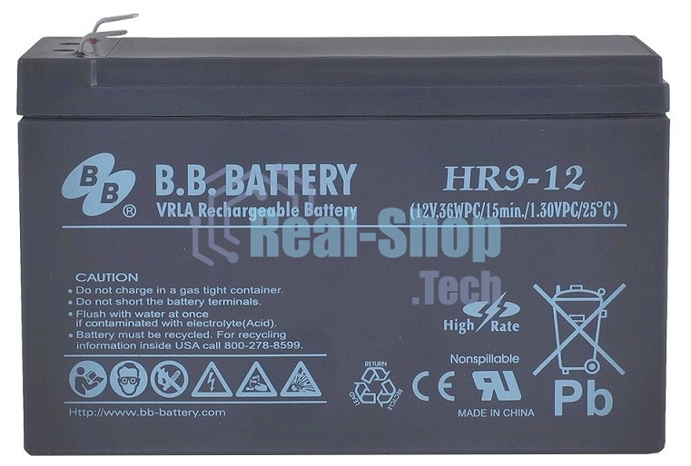 Батарея для ИБП B.B.Battery HR 9-12 (12V 9Ah)