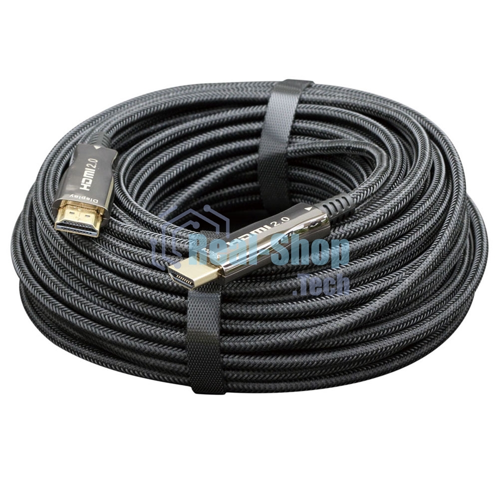 Активный оптический кабель Cablexpert HDMI, 100м, v2.0, 19M/19M, AOC Premium Series, позол.разъемы, экран, коробка