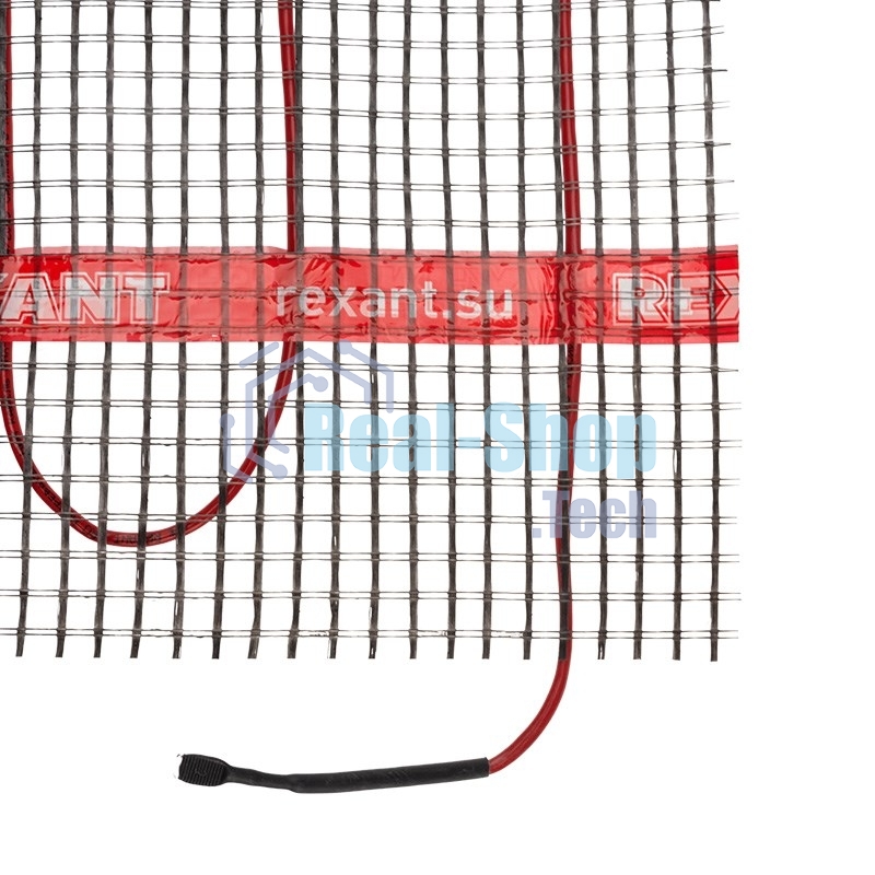 Теплый пол (нагревательный мат) Rexant PRO (RNX -1,0-220 площадь1,0 м² (0,5х2.0 м)), 220 Вт, двухжильный с экраном