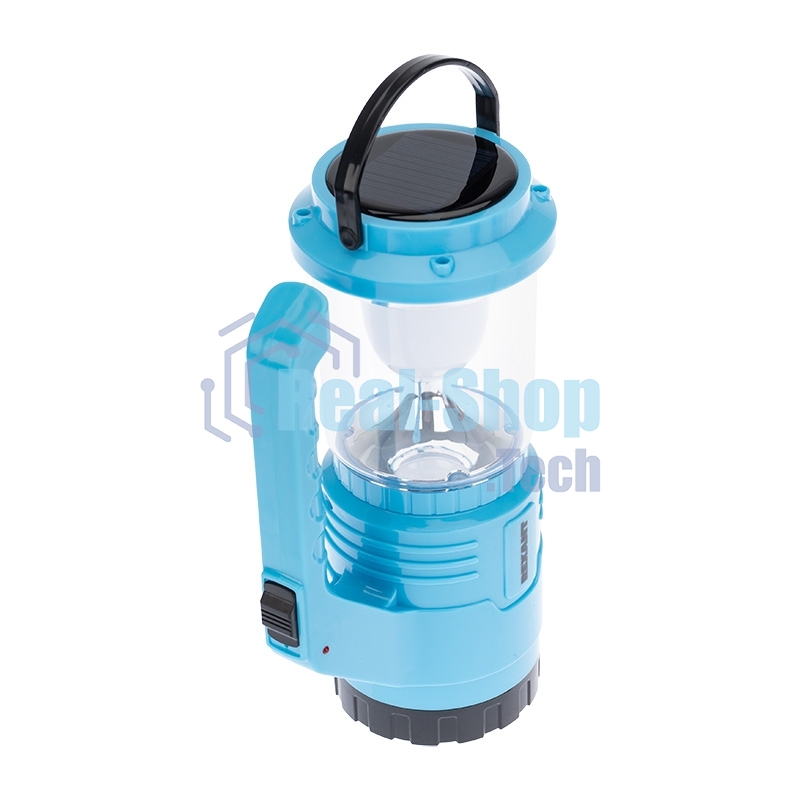 Фонарь Rexant туристический/поисковый/кемпинговый с Powerbank, аккумулятор, головной + боковой свет, солнечная батарея. Индикатор зарядки