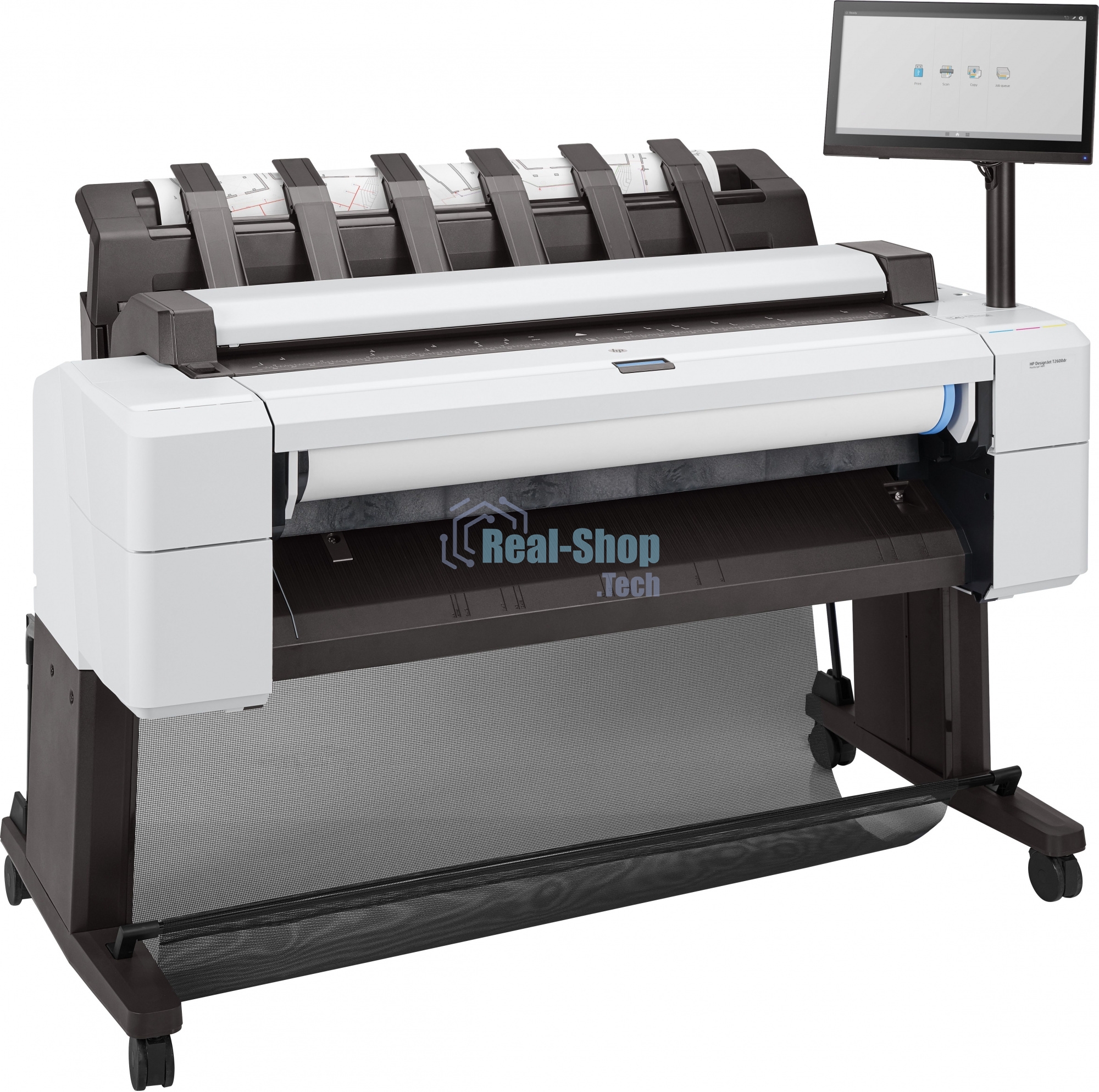 МФУ струйное широкоформатное HP DesignJet T2600PS 36-in MFP, (3XB78A#B19) принтер/сканер/копир