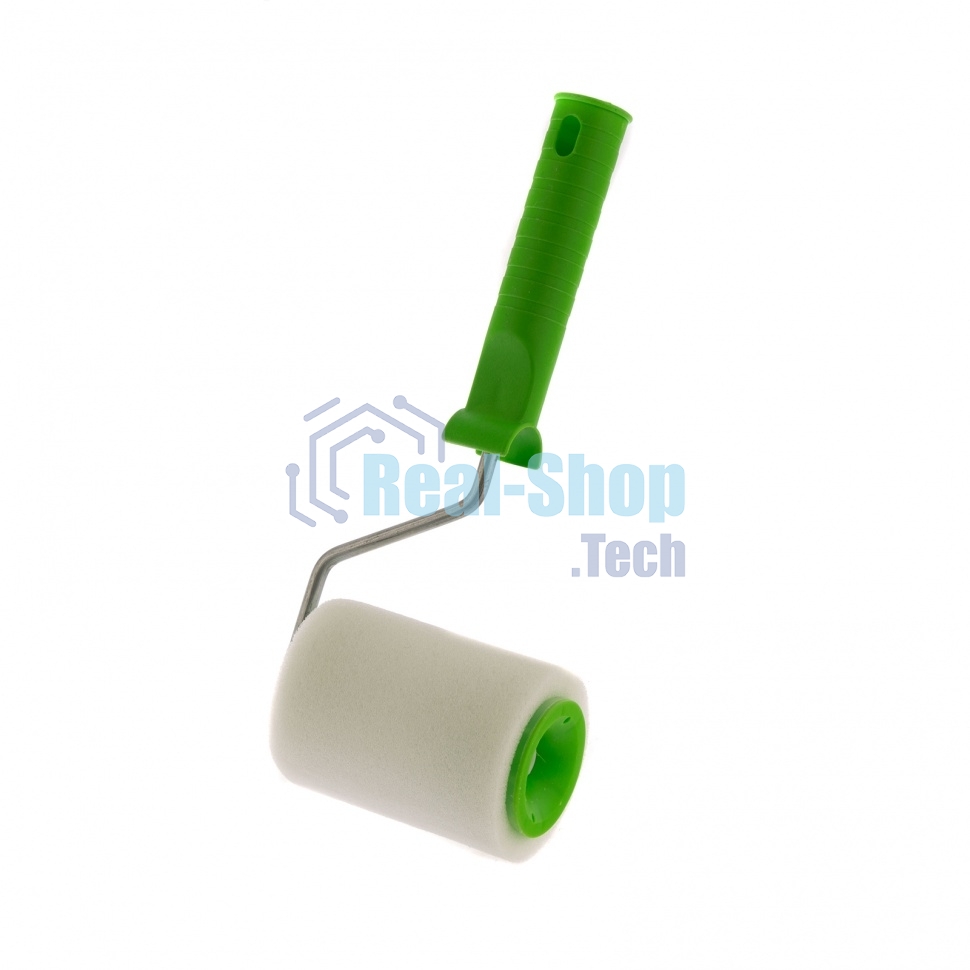 Валик Сибртех Поролон с ручкой, 100 мм, D 48 мм, D ручки 6 мм
