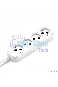 Сетевой удлинитель Buro BU-PSL4.3/W 3 м (4 розетки) белый (пакет ПЭ)