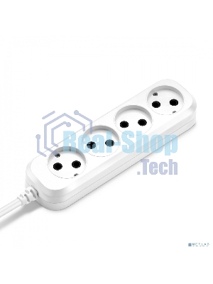 Сетевой удлинитель Buro BU-PSL4.3/W 3 м (4 розетки) белый (пакет ПЭ)