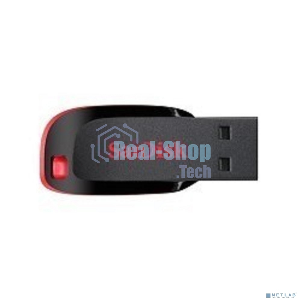 Флешка USB Sandisk CZ50 Cruzer Blade (SDCZ50-016G-B35), 16Gb, USB 2.0, R/W 15/4, черный/красный
