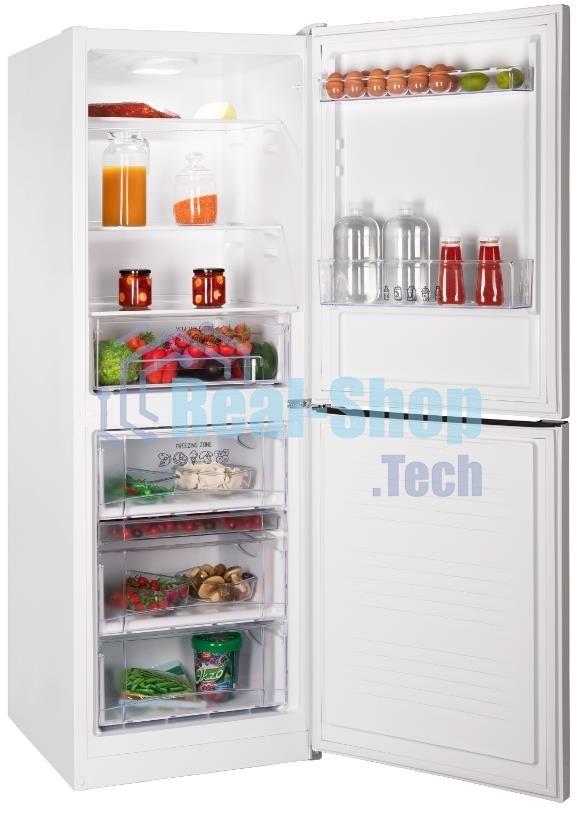 Холодильник Nordfrost NRB 151 W белый двухкамерный 170/115 л морозилка снизу, ручная разморозка