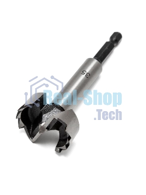 Набор сверл Форстнера (петельных) по дереву Kranz 10-15-20-25-35 х 73мм, 5 шт, цилиндрический хвостовик