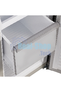 Холодильник Maunfeld MFF183NFBE черный трехкамерный инвертор 270/135л морозилка снизу, Total NoFrost, Side by Side