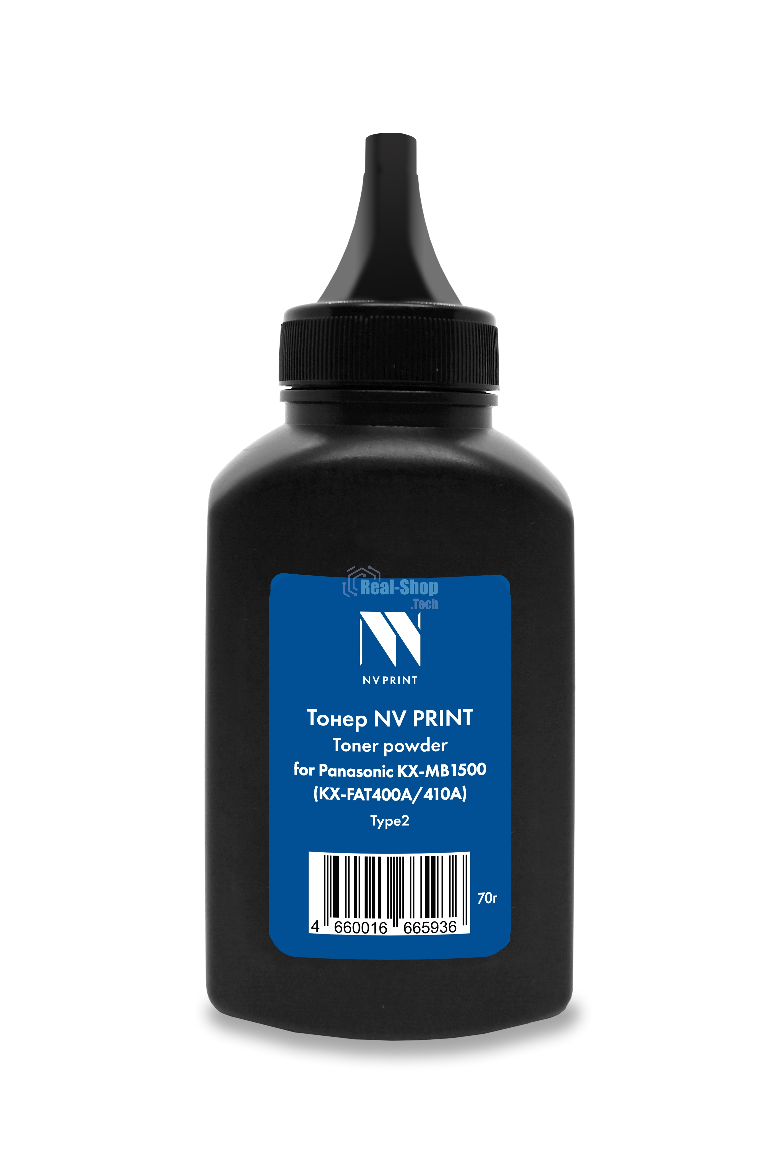 Тонер NVPrint для Panasonic KX-MB1500 (KX-FAT400A/410A) Type2 (70г) совместимый