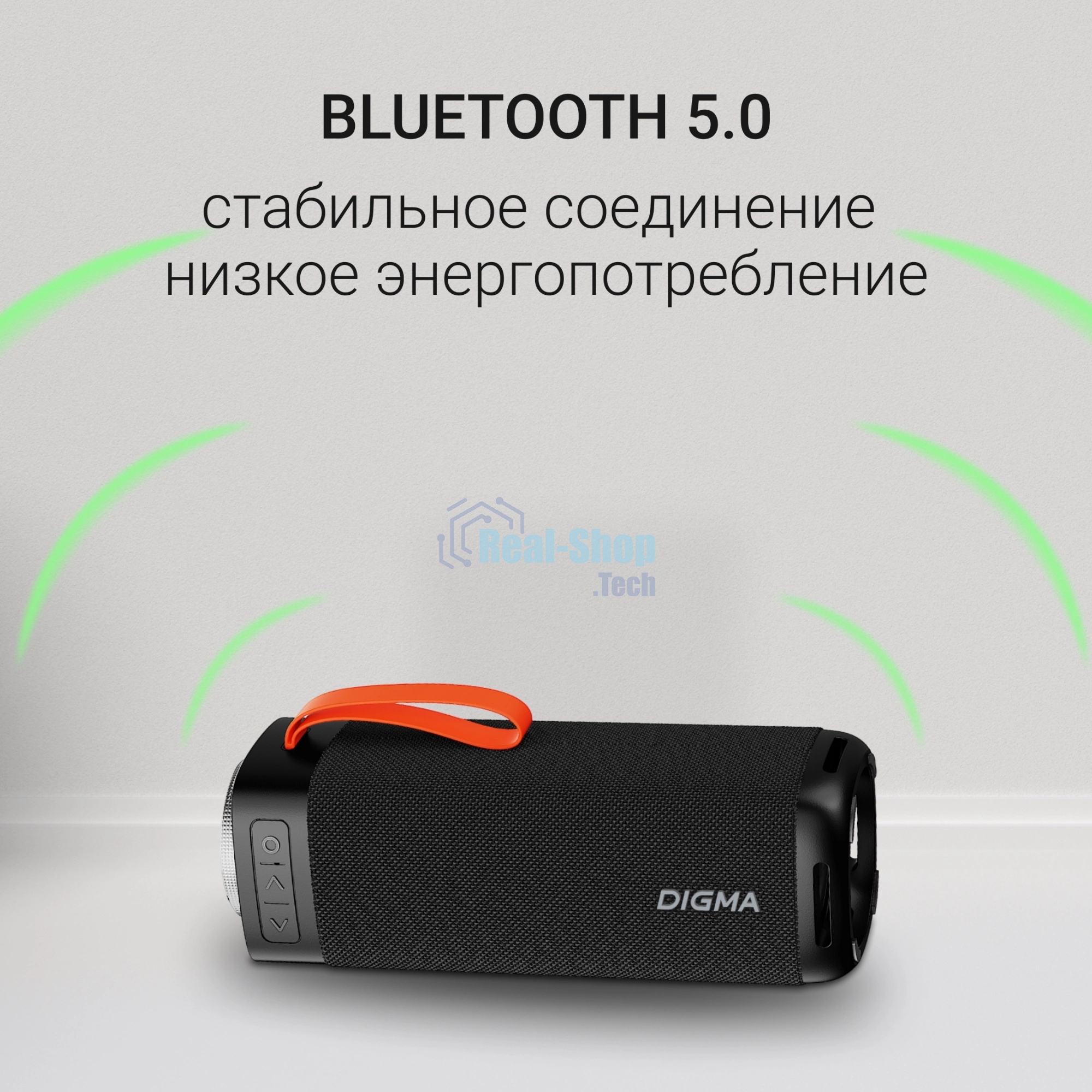 Портативная колонка Digma D-PS1522 черный 60W 2.0 BT 10м 3000mAh (PS1522B)