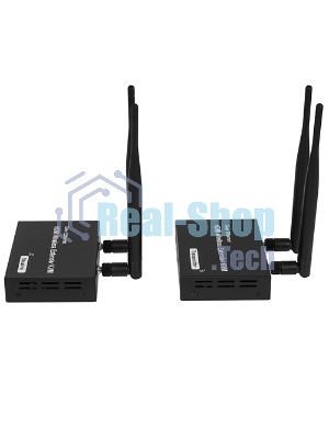 Удлинитель ORIENT VE054, WiFi HDMI KVM Extender (Tx+Rx), HDMI+USB беспроводной удлинитель до 200 м, HDMI 1.3, 1080p@60Hz, HDCP1.2, передача ИК сигнала управления, питание от внешних БП, метал. корпус (31372)