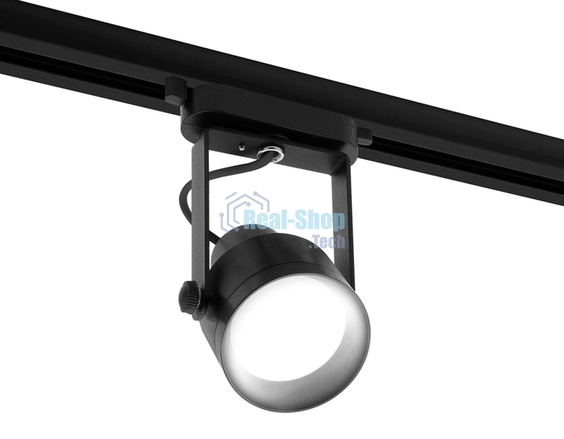 Корпус светильника C6602 PBK черный полированный D60*H135mm Out122mm MR16 GU10 (насадки D60mm)