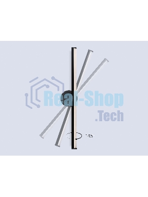 Светильник Ambrella light FL6102 BK черный 14W 3000K-6400K 605*100*60