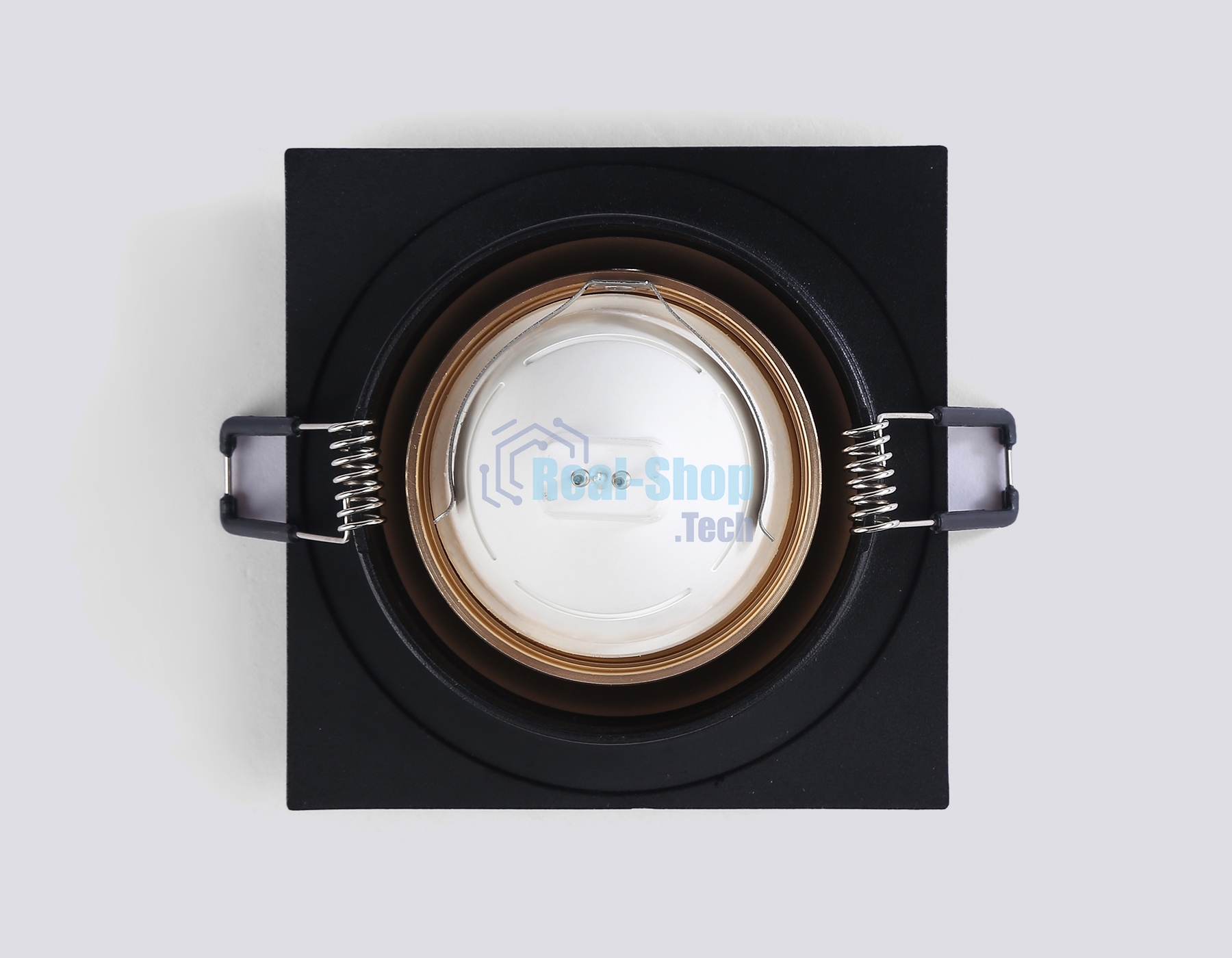 Светильник встраиваемый Ambrella light TN102730 BK/GD черный/золото GU5.3 92*92*23