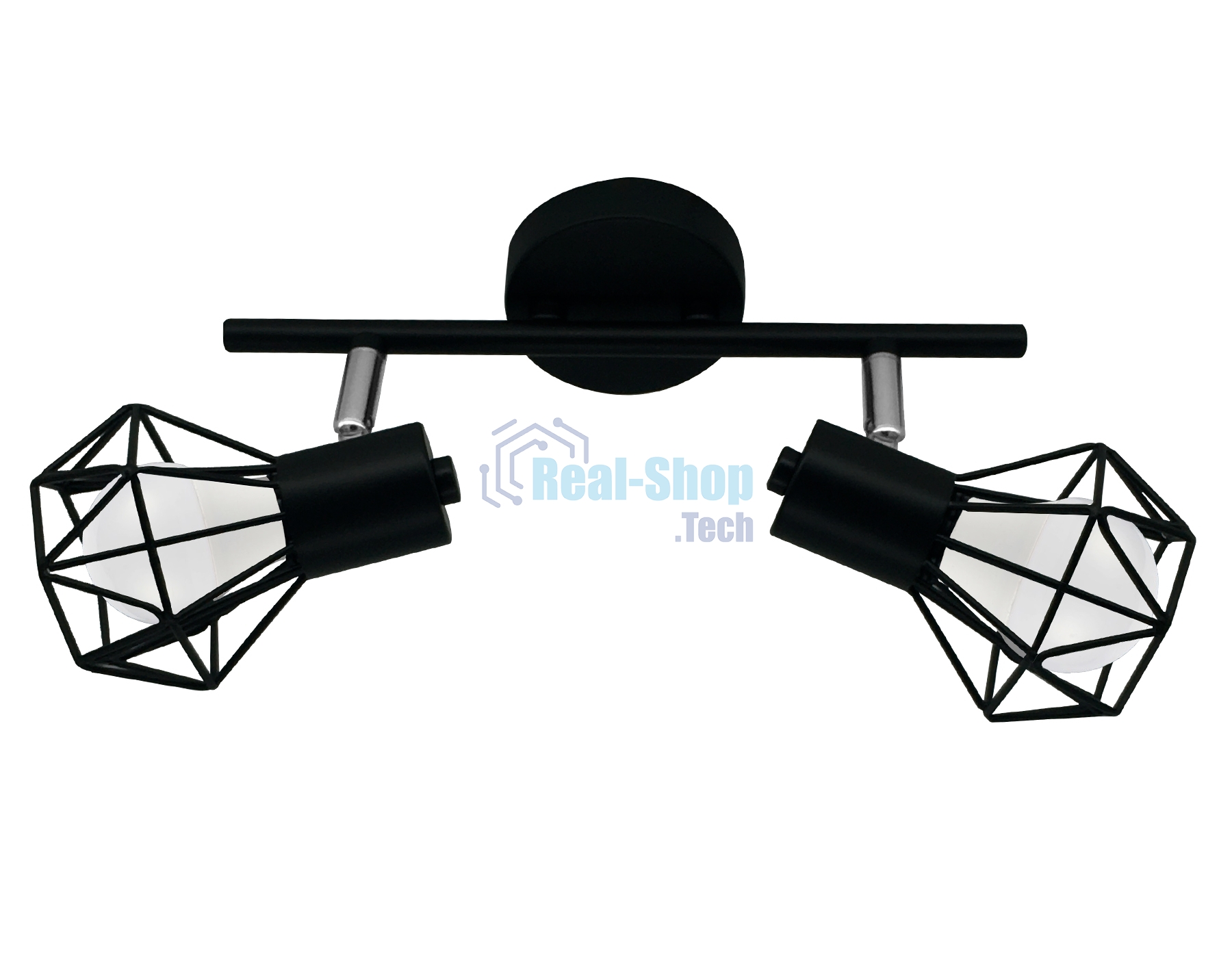 Светильник Ambrella light TR8621/2 BK/CH черный/хром E27*2 max 40W 260*91*175