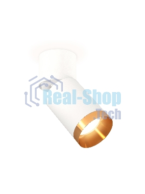 Комплект накладного поворотного светильника Ambrella light XM6312044 SWH/WH/PYG белый песок/белый/золото желтое полированное MR16 GU5.3 (A2220, C6312, N6134)