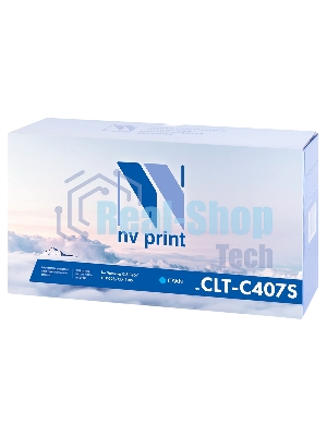 Картридж лазерный NVPrint совместимый Samsung CLT-C407S Cyan для CLP-325/CLX-3185 (1000k)