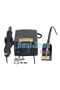 Станция паяльная термовоздушная + паяльник Lukey 702