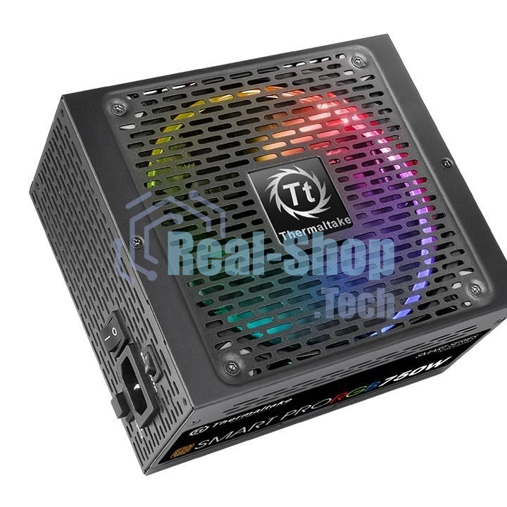 Блок питания Thermaltake Smart Pro RGb (PS-SPR-0750FPCBEU-R), 750Вт, 80 PLUS Bronze, 140мм, модульный, черный