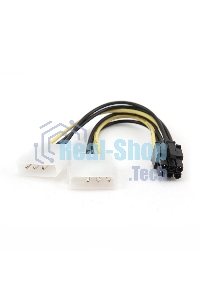 Кабель Gembird Разветвитель питания, 2xMolex->PCI-E 6pin, для подкл. в/к к б/п CC-PSU-6