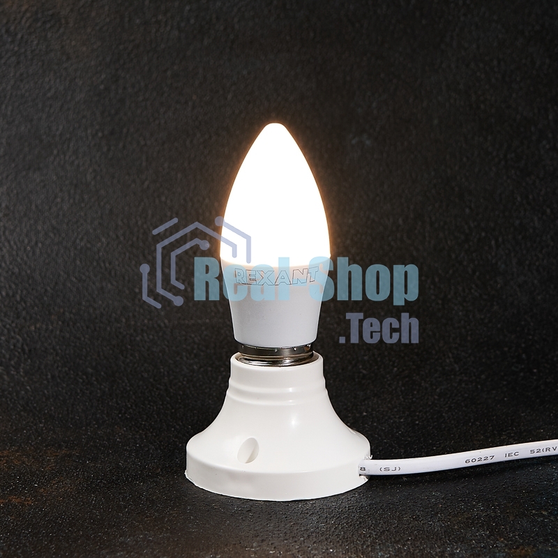Лампа светодиодная Rexant свеча (CN) 9,5 Вт E27 903 лм 2700 K теплый свет