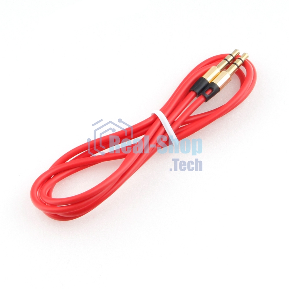 Кабель аудио Cablexpert CCAB-01-35MM-1MR, 3.5 Jack (M)/3.5 Jack (M), красный. 1м, блистер