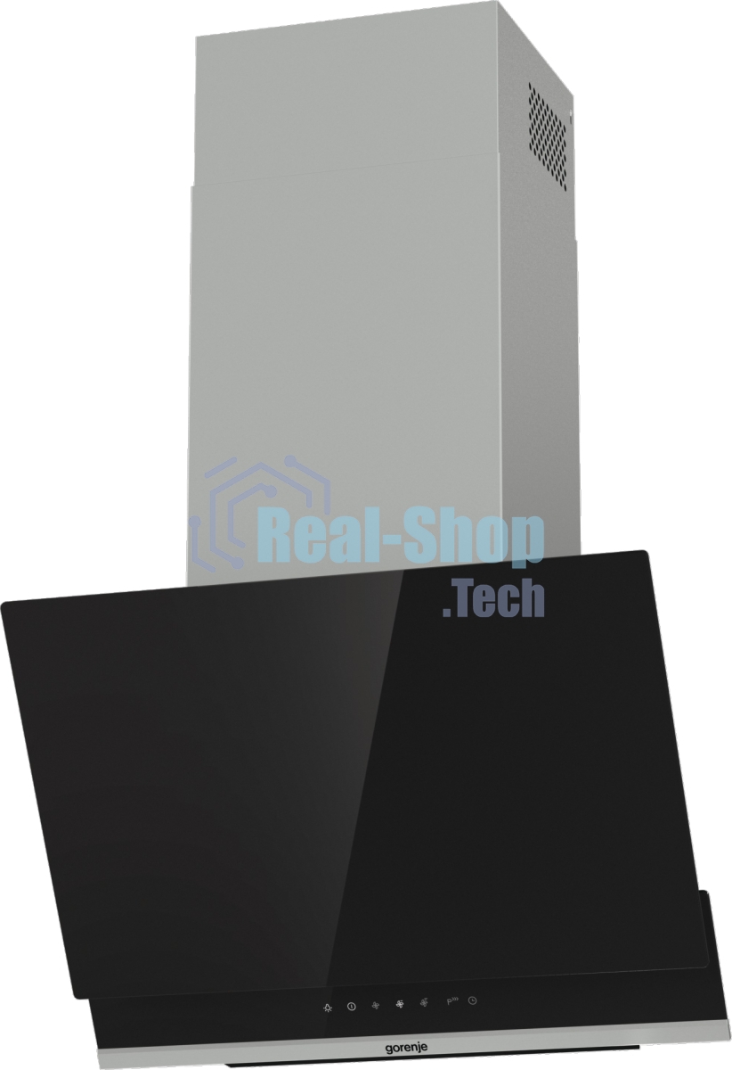 Вытяжка наклонная Gorenje WHI649X21P черный/серебристый, 60 см, 740 куб. м/ч, 67 дБ