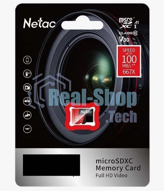 Флеш карта MicroSD card Netac P500 Extreme Pro 128Gb, retail version w/o SD adapter