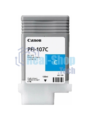 Картридж струйный Canon PFI-107C (6706B001) голубой (130 мл) для Canon iP F680/685/780/785