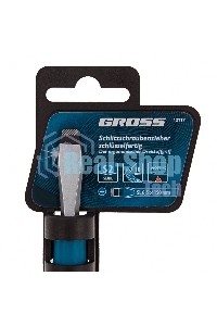 Отвертка Gross SL6,5 x 150 мм, S2, трехкомпонентная рукоятка